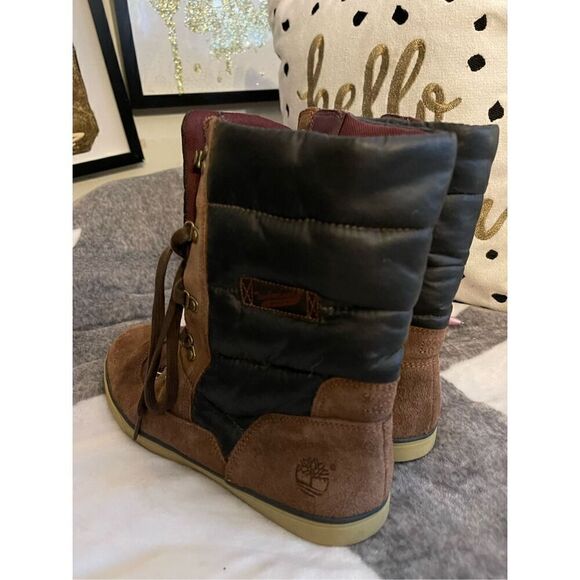 Timberland Deering Puffy Lace Up Boot. Women's size 9. - Picture 6 of 13